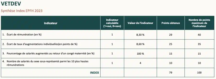 Synthèse Index EPFH 2023 Vetdev